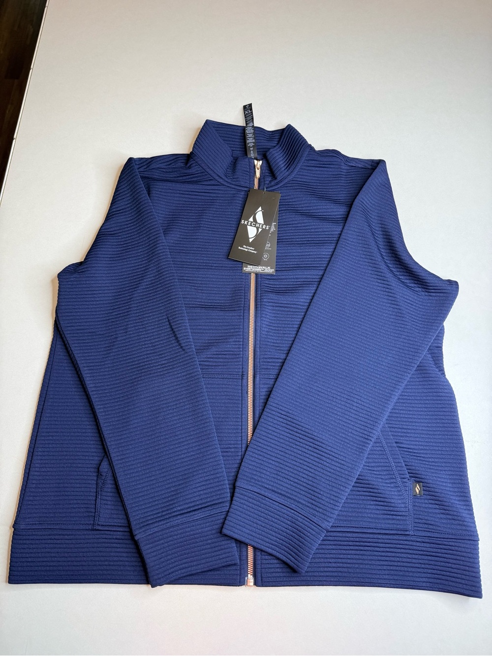 Skechers GOwalk Everywhere Jacket Women’s XL Navy Blue Full Zip NWT